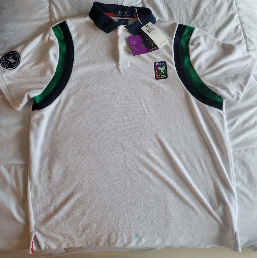 New Polo Ralph Lauren Terry Cloth Tennis Polo Size Large